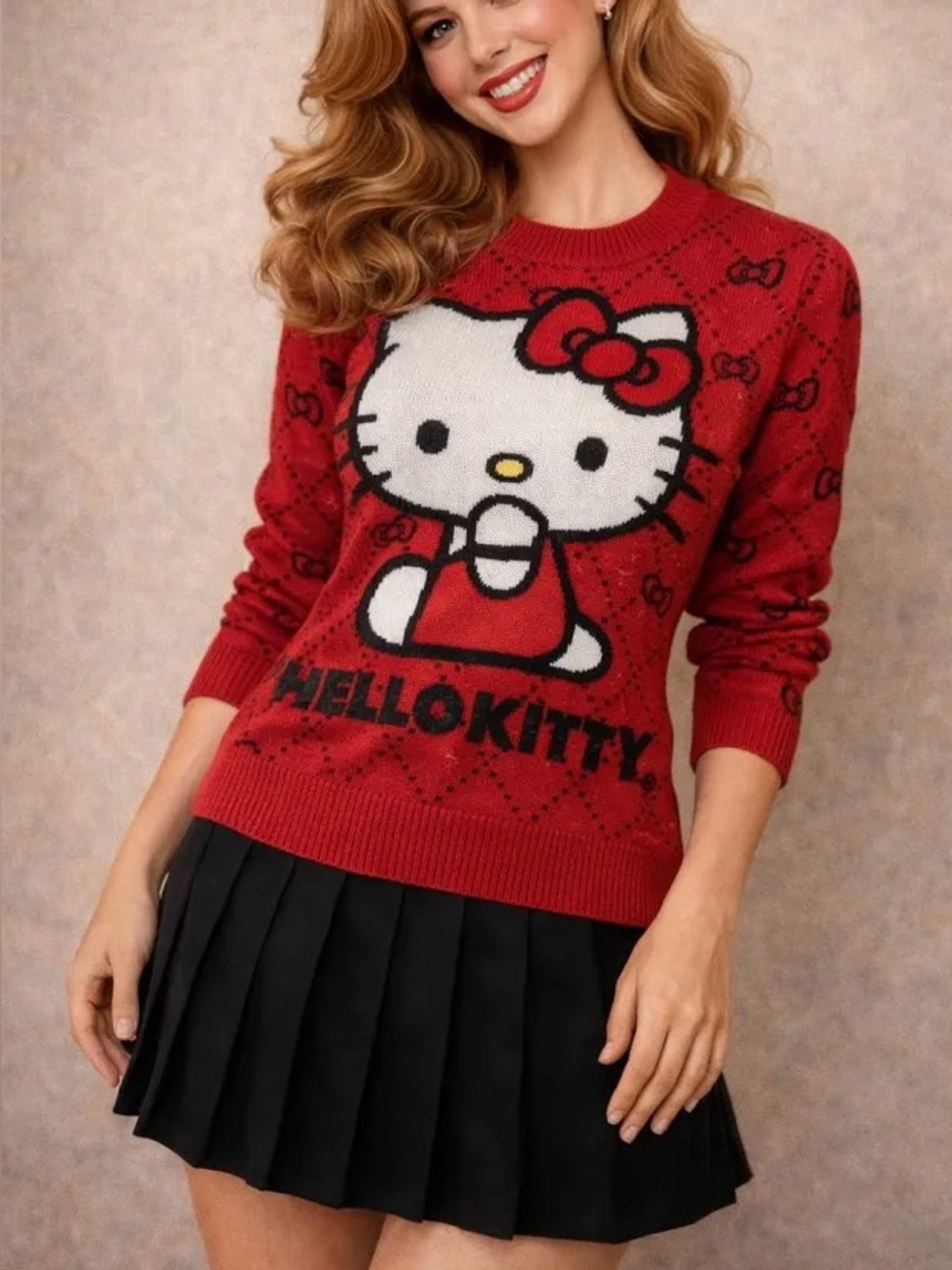 Women’s sanrio Hello kitty Graphic Sweater Size M
